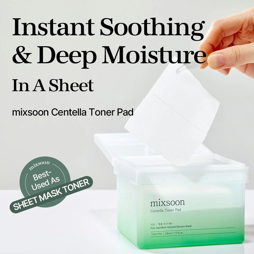 mixsoon Centella Toner Pad 180ml (120pads)
